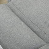 HomCom 2 Seater Recliner Sofa with Manual Pull Tab, Fabric Reclining Sofa, RV Couch, Home - B08TT573TL-1
