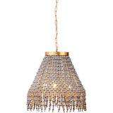 Jamie Young Angelou Beaded Cone Chandelier -D. 5ANGE-CHGR