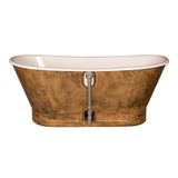 Akicon Custom Double Slipper Cast Iron Skirted Tub - AKBT31022-LP