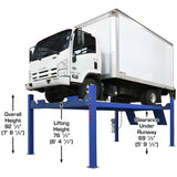 Atlas Platinum PVL14 4 Post Lift + RJ7000 Rolling Jacks ALI Certified Combo - ATEAP-PVL14-COMBO-FPD