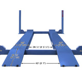 Atlas Platinum PVL14 4 Post Lift + RJ7000 Rolling Jacks Combo - ATEAP-PVL14-COMBO-FPD