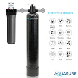 Aquasure Signature Elite | 1,000,000 Gallons Whole House Water Treatment System with 48,000 Grains Fine Mesh Resin and KDF85 Carbon Media and 12 GPM Quantum UV deactivator System - AS-SE1000FMU