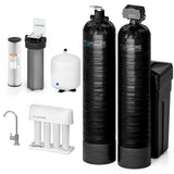 Aquasure Signature Elite | 1,500,000 Gallons Whole House Water Filter Treatment Bundle with 64,000 Grains Softener w/ Fine Mesh Resin, 75 GPD Reverse Osmosis System - AS-SE1500FM