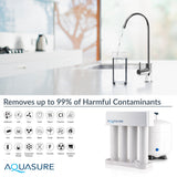 Aquasure Signature Elite | 1,500,000 Gallons Whole House Water Filter Treatment Bundle with 64,000 Grains Softener w/ Fine Mesh Resin, 75 GPD Reverse Osmosis System - AS-SE1500FM