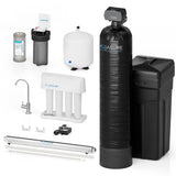Aquasure Signature Series | 64,000 Grains Water Softener with 12 GPM Quantum UV Purification and 75 GPD Reverse Osmosis RO System - AS-WSUV64RO