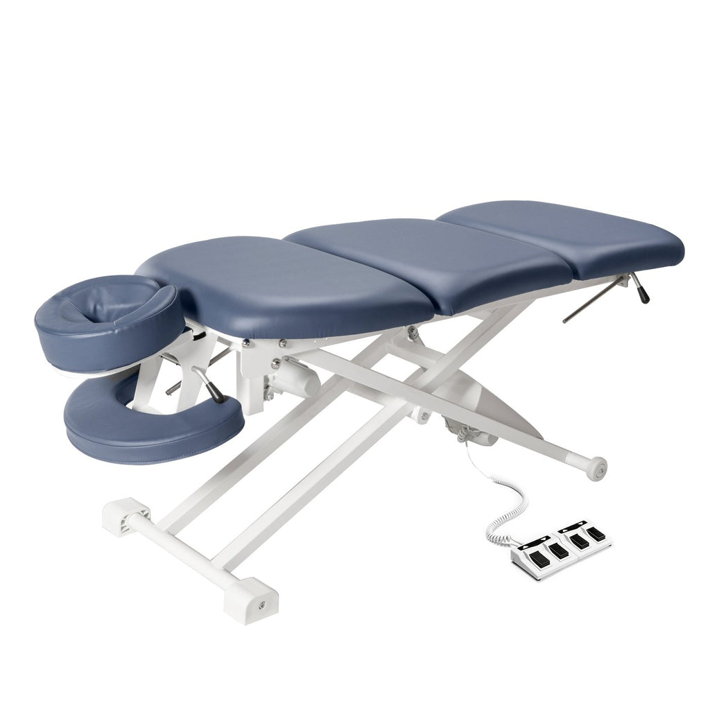 Master Massage 29” TheraMaster 4 Section Electric Bodywork Table - Royal Blue - 10139