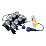 Airmax RGBW Color Changing LED Fountain Set - 8 Lights
