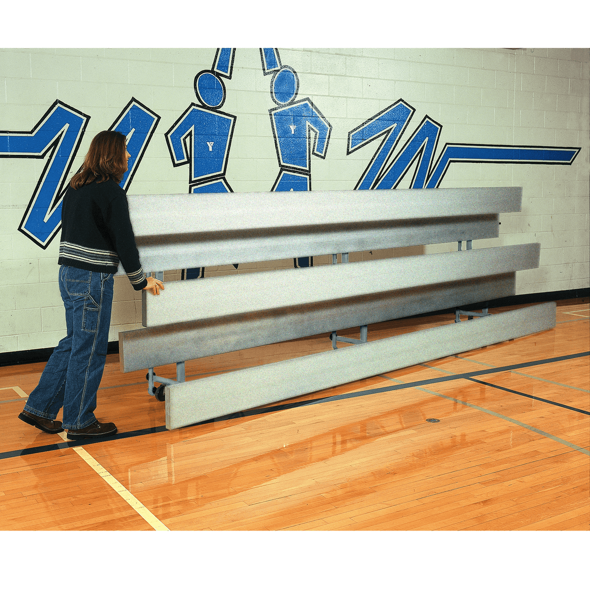 Bleacher All Aluminum Easy Store Indoor Bleachers - BLI0702AA