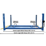 Atlas 412A Alignment 4 Post Lift + RJ6 Rolling Jacks Combo - ATEATTD-412A-COMBO-FPD