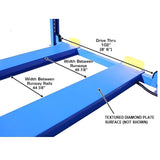 Atlas 414 14,000 lb Commercial 4-Post Lift - ATEATTD-414-FPD