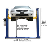 Atlas 9KBPX 9,000 lb Baseplate 2 Post Lift w/ LMA Combo - ATEXH-9KBPX-COMBO-FPD