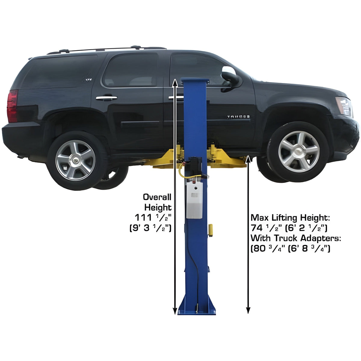 Atlas 9KBPX 9,000 lb Baseplate 2 Post Lift w/ LMA Combo - ATEXH-9KBPX-COMBO-FPD