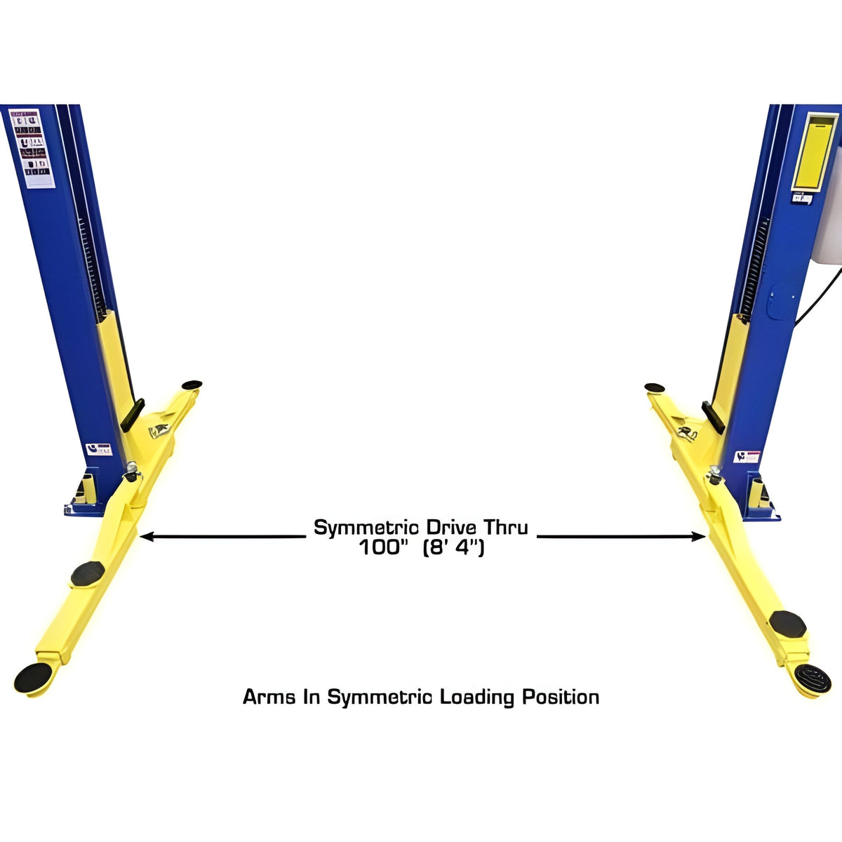 Atlas 9KOHX 9,000 lb Overhead 2-Post Lift w/ LMA Combo - ATEXH-9KOHX-COMBO-FPD