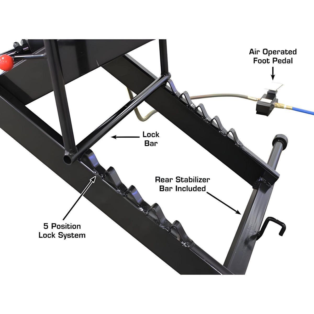 Atlas ACL Motorcycle Lift w/ Roller Plate - ATEHT-ACL-FPD