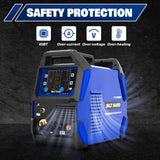 BILT HARD 250A MIG Welder, Gas MIG/Flux Core MIG/Lift TIG/Stick 4-in-1 Welding Machine, 110V/220V Multi-Process Welder w/LED Display, IGBT Inverter - WLD-1603