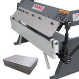 KAKA Industrial W-2420A 24" Box & Pan Brake, 20 Ga. Sheet Metal, Adjustable Fingers - 173102