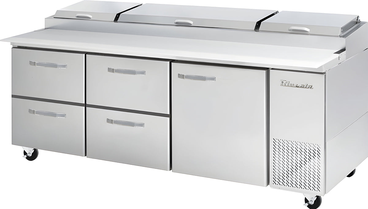 Blue Air  93" Wide 4 Drawer Pizza Prep Table - BAPP93-D4RM-HC