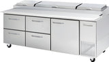 Blue Air  93" Wide 4 Drawer Pizza Prep Table - BAPP93-D4RM-HC