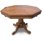 Hathaway Kingston Oak Octagon 3 in 1 Poker Table - Bg2351t