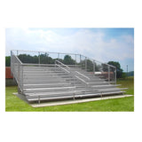 Bleacher Aluminum Preferred Bleachers with Safety Railing - NA-0515PRF