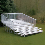 Bleacher 10 Row Enclosed Aluminum Bleacher With Guard Rail - BLCH-10GR