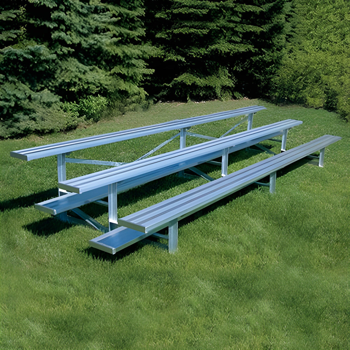 Bleacher 3 Row 27' Outdoor Standard Aluminum Bleacher - BLCH-327