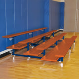 Bleacher 4 Row 7½' Tip & Roll Portable Aluminum Bleacher - BLCH-475TRG