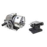 KAKA Semi-Universal Dividing Head Set BS-0/BS-1, 5"/6" Chuck, Tailstock, Milling Set - 162321