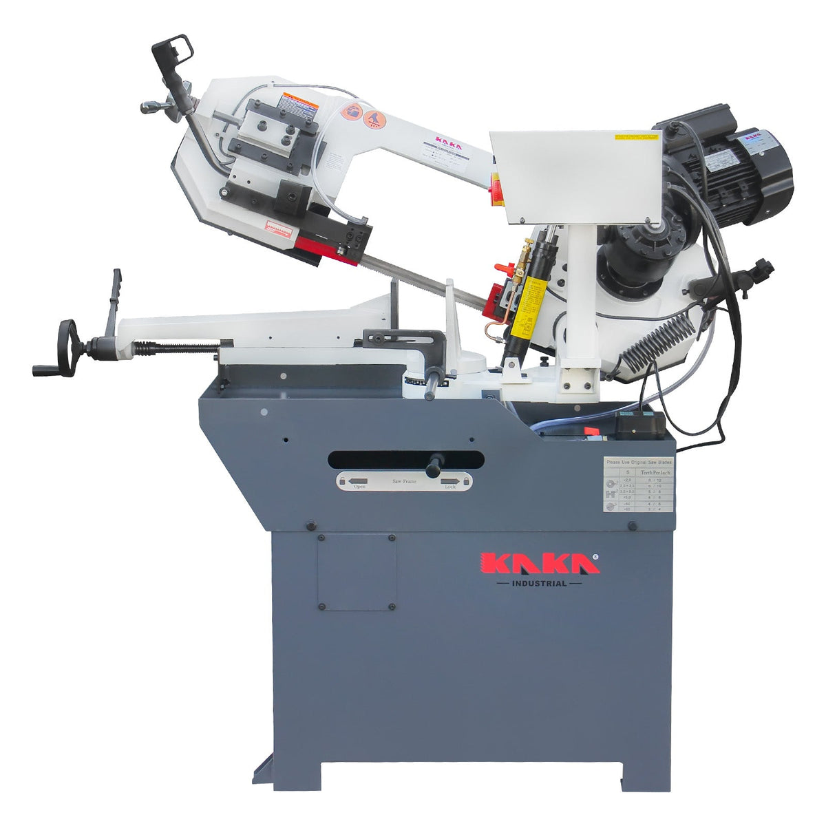 KAKA Industrial BS-108G Horizontal Metal Cutting Bandsaw, 10" x 7.9" Round & Rectangular Cutting, 60° Miter Angle, 1.5HP 115V Motor - 188017V115