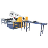 KAKA INDUSTRIAL BS-1810G 18"x9.8" PLC control Horizontal Band Saw, Hydraulic Shutle Vices and Swivel on both sides 220V 3phase - 188127V220