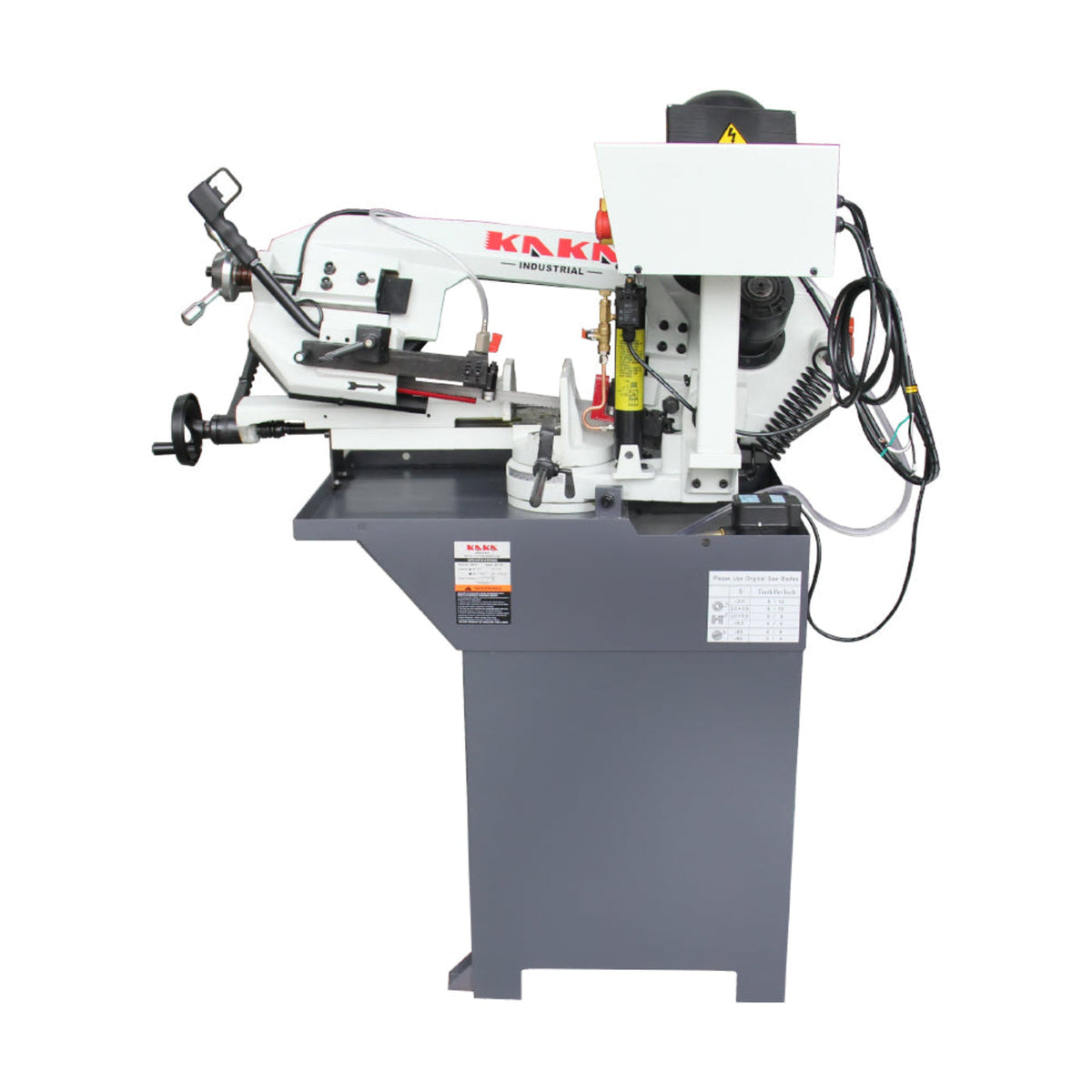 KAKA Industrial BS-76G 7.8"x6.7" Horizontal Bandsaw, 115V Metal Cutting, High Precision, Space Saver - 188016V115