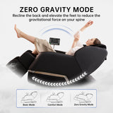 BS-01 Real Relax Full Body Zero Gravity Shiatsu Recliner Electric Massage Chair, Black - US-B02299D1