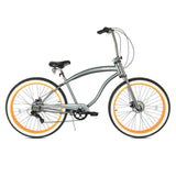Tracer 29" Avalon GT Fat Tire Stretch Beach Cruiser Bike - MB-AVALON GT29-MBK/PLS