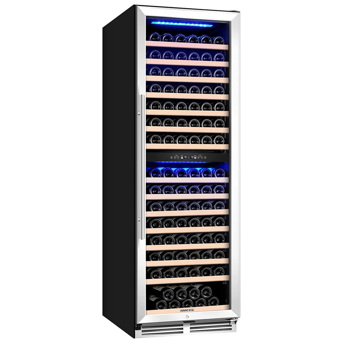 BODEGAcooler 24" Free Standing 174 Bottles Wine Cooler Dual Zone - JC-428B