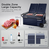 BODEGAcooler Portable Freezer 80Qt/75L With Batteries - TWW75+Batteries