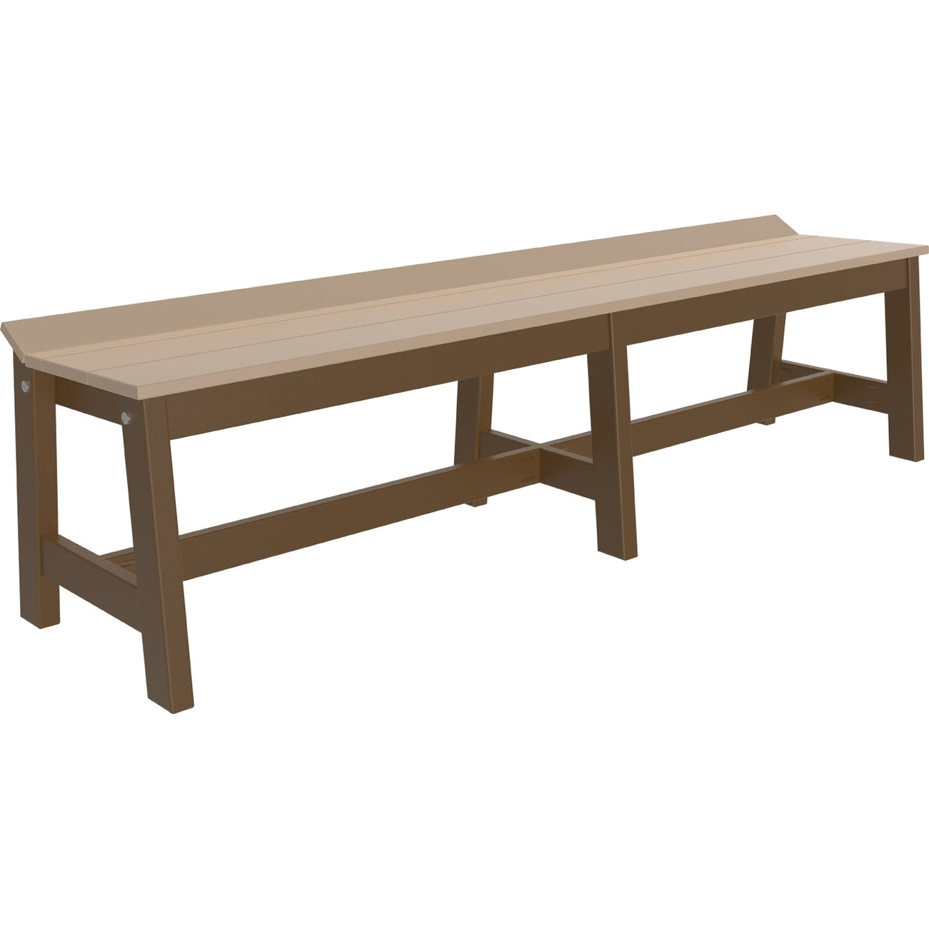 LuxCraft 72" Cafe Dining Bench - CDB72CHB
