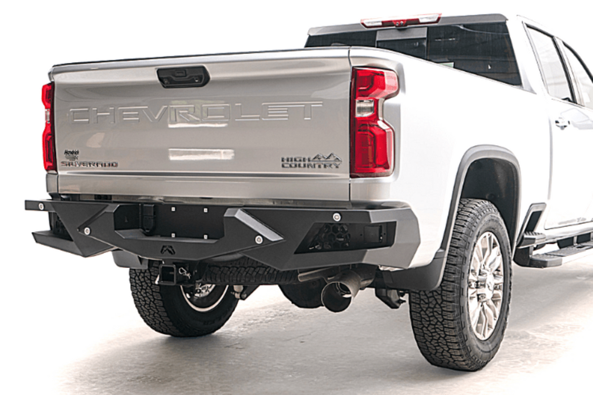 Fab Fours Chevy Silverado 2500/3500 2011-2014 Vengeance Rear Bumper with Sensor - CH11-E2151-1