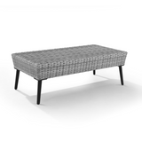 Crosley Richland 2pc Outdoor Wicker Conversation Set Charcoal - CO7317GY-CL