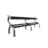 TROY  5-50 lb 12-Sided Urethane Dumbbell Set with Rack - COMMPAC-TSDU50