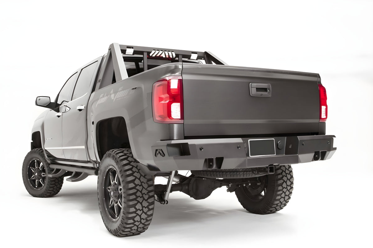 Fab Fours Premium Rear Bumper 2014-2018 GMC Sierra 1500 CS14-W3151-1