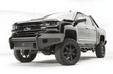 Fab Fours Chevy Silverado 1500 2016-2018 Black Steel Elite Front Bumper No Guard with Tow Hooks - CS16-R3861-1