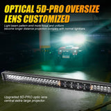 Auxbeam 7" LED Halo Headlights + 4" Inch LED Fog Lights with DRL + 5D-PRO 52" Straight LED Light Bar + Windshield Mounting Brackets + 18W Spot Beam Pod Lights Set for for Jeep Wrangler JK - GP00007760