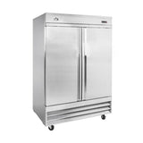 Chef AAA Commercial 54" Reach-In Freezer 2 Solid Door Stainless Steel 47 cu.ft. - SS-2F-HC