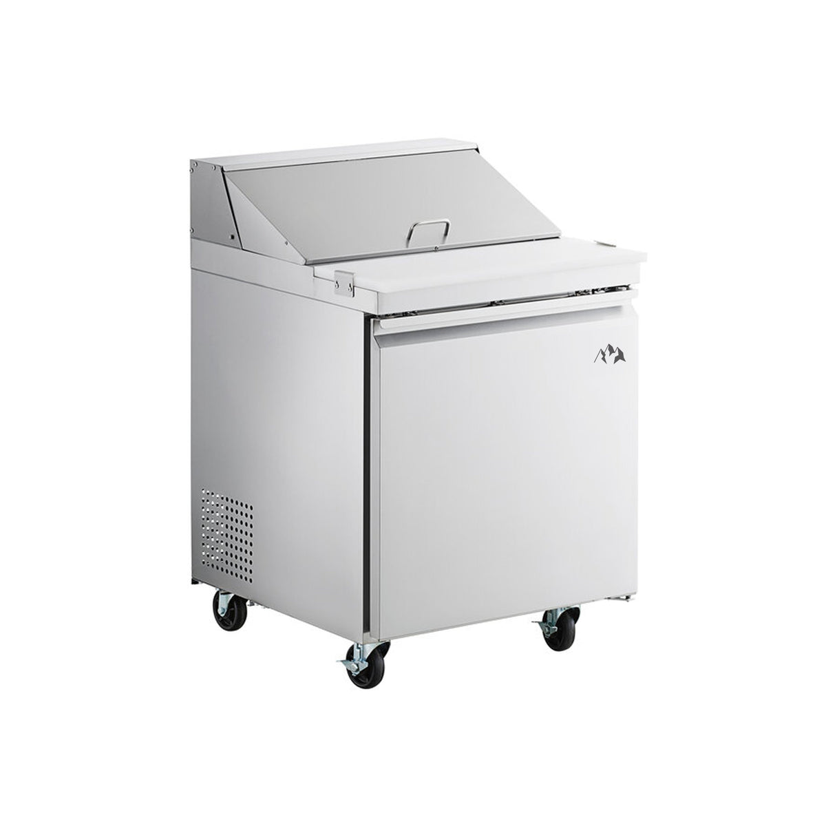 Chef AAA Commercial 27" Sandwich Prep Table Refrigerator 6 Pans 1 Door Stainless Steel 6 cu.ft. - SS-PT-27M-HC