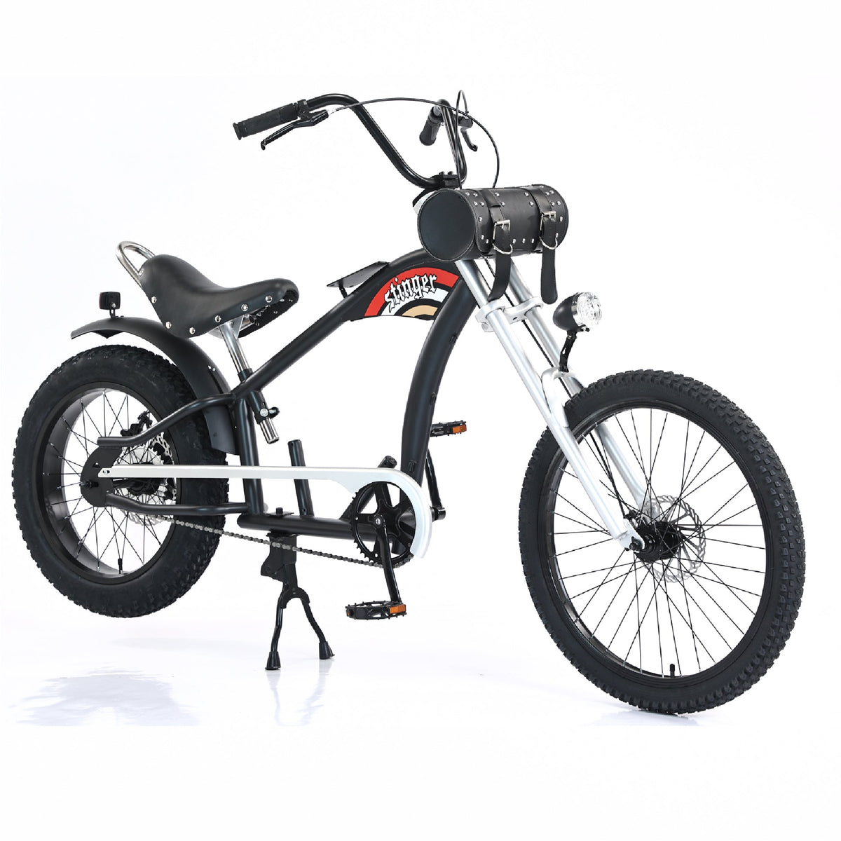 BBR Tuning STINGER Motor-Ready Mini Chopper Motorized Bicycle - BBR-STINGER-BLK