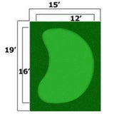 Cimarron Sports 'Par Saver' Putting Green With Premium Symbior Fringe - CMAL-NCPGPS15x19K