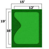 Cimarron Sports 'Par Saver' Putting Green With Premium Symbior Fringe - CMAL-NCPGPS15x19K