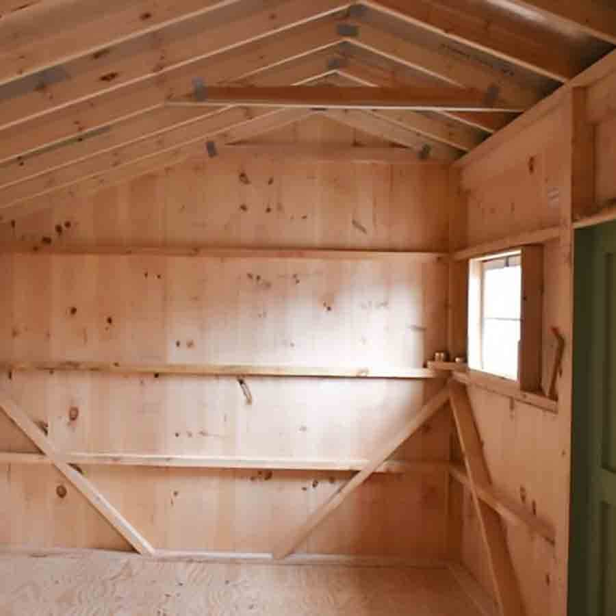 Little Cottage Company Classic Saltbox Shed - LCC-CWSB-PN
