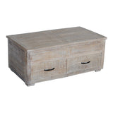 Crestview Collection Brogden 46" x 26" x 19" Occasional Wood 2-Drawer Rectangle Cocktail Table - CVFNR831