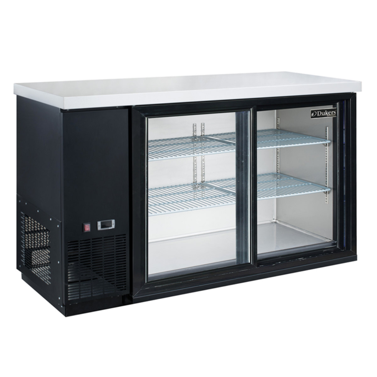 Chef AAA Commercial 2 Sliding Door Back Bar and Beverage Cooler 15.24 cu.ft. - TBB60-S2